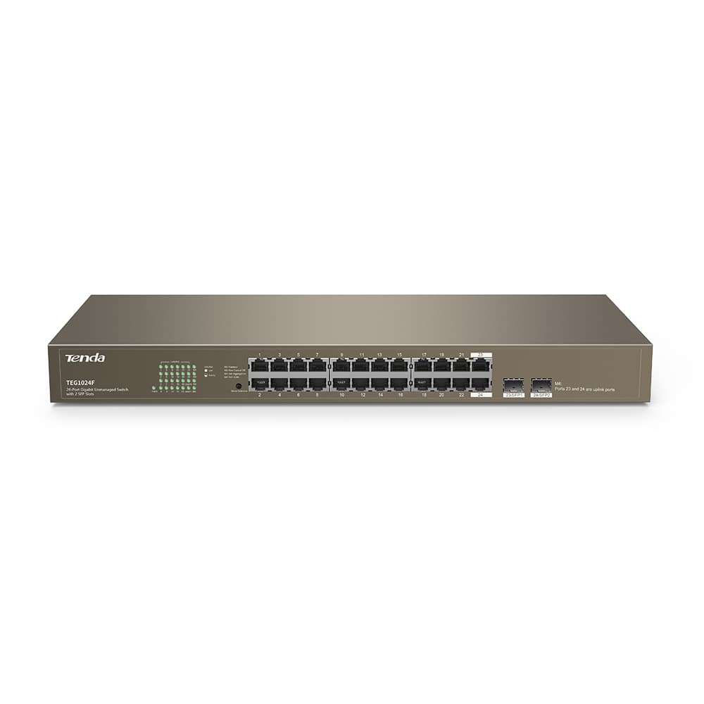 Tenda TEG1024F Switch No Administrado L2 Gigabit Ethernet (10/100/1000) Gris 1U — miniatura 4