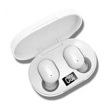E6S Auricolari Wireless Bluetooth 5.1 Bianco