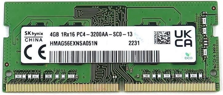 Skhynix RAM SO-DDR4 4GB 3200MHZ PC4 HMAG56EXNSA051N OEM Bulk — miniatura 5