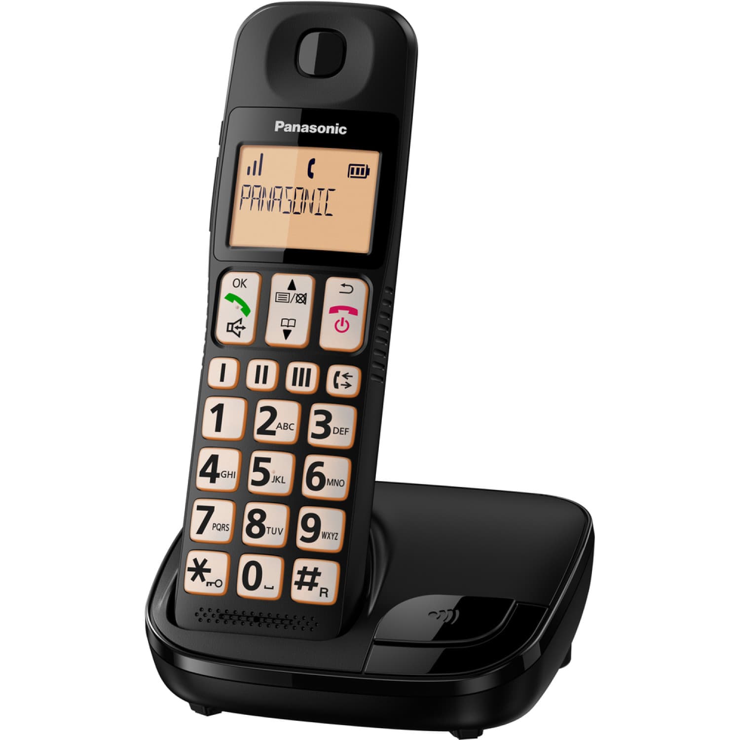 Panasonic Telefono Cordless TGE110 Nero