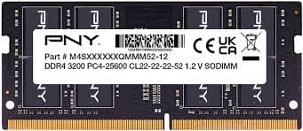 PNY RAM SO-DDR4 16GB 3200MHZ PC4-25600 MN16GSD43200-SI