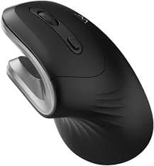 Ewent Mouse wireless ergonomico, EW3154, mouse ottico con 6 tasti e interruttore On/Off, 3 DPI regolabili, ricevitore USB, mouse per PC, laptop, iPad, Windows, Android, Mac. — miniatura 10