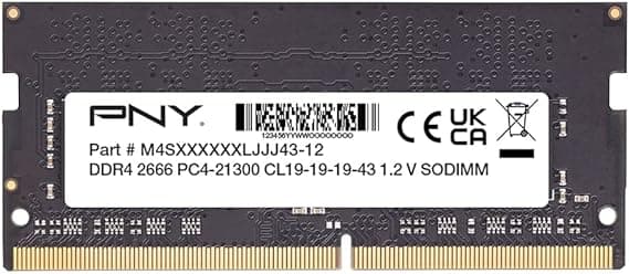 PNY RAM 16GB Performance DDR4 SODIMM 2666 MHz Memoria per Notebook (MN16GSD42666-SI) OEM BULK — miniatura 6