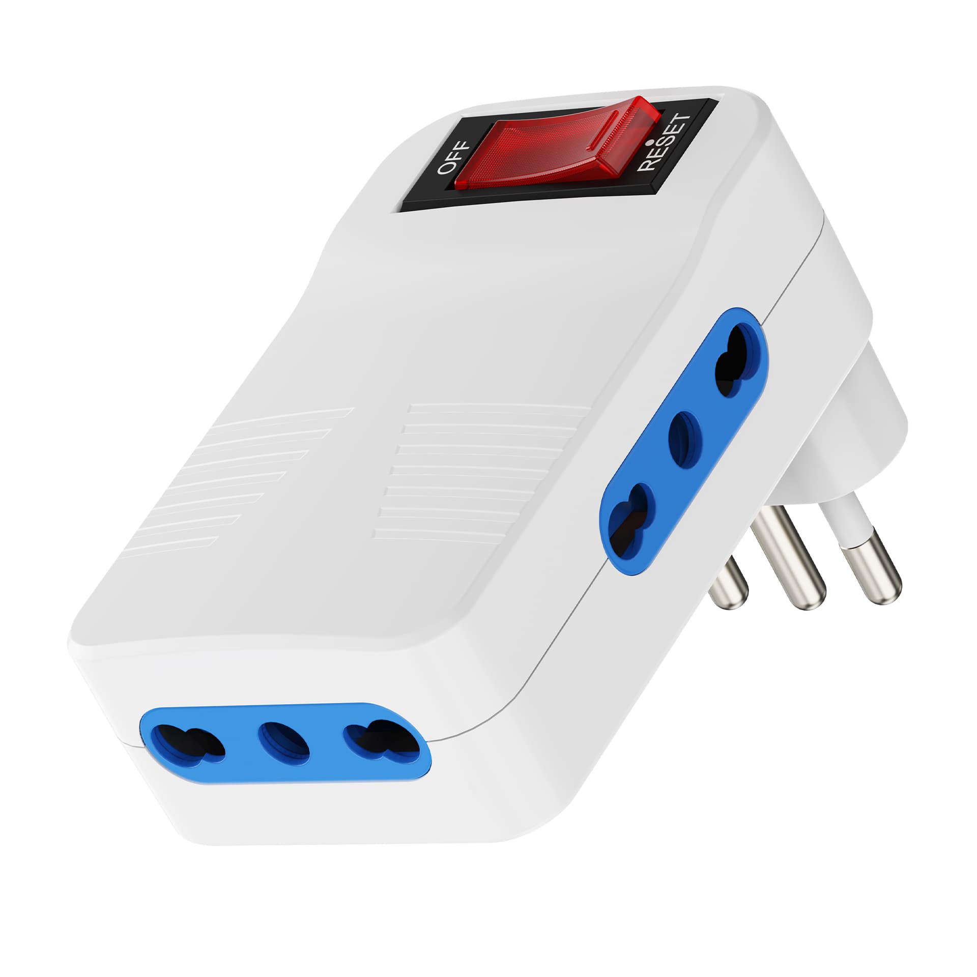 Ewent Adattatore Elettrico 3 Prese con Spina Italiana 10A EW1188 — miniatura 8