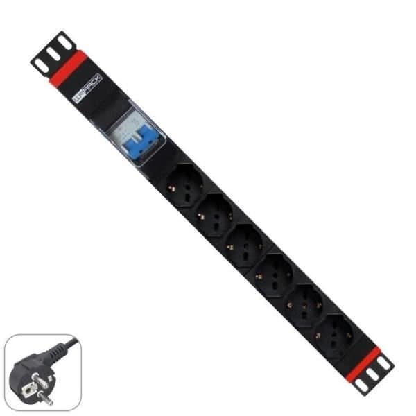 WP Multipresa Rack 19" 6 x ITA/Schuko con Magnetotermico WPN-PDU-G02-06 — miniatura 2