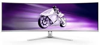 Philips Monitor 49M2C8900 48.9" Curvo 5120x1440, DQHD, 240Hz, QD-OLED Panel, 0.03ms GtG, USB-C Speakers (HDMI2x 2.1 DP 1x 1.4) Adaptive Sync, HDR400 TrueBlack, FreeSync Prem. Pro — miniatura 9