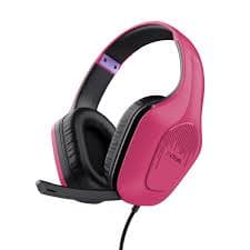 Trust Gaming GXT 415P Zirox Cuffie Gaming Leggere con Driver da 50 mm per PC, Xbox, PS4, PS5, Switch, Mobile, Jack Audio 3.5 mm, Cavo 2m, Cuffie con Microfono Over-Ear - Rosa — miniatura 10