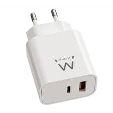Ewent Caricatore USB Desktop USB-C e USB-A 20W EW1318