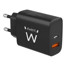 Ewent Caricatore USB Desktop USB-C e USB-A 45W EW1327
