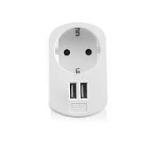 Ewent Adattatore Compatto con Presa Schuko + 2 USB EW1211 — miniatura 6