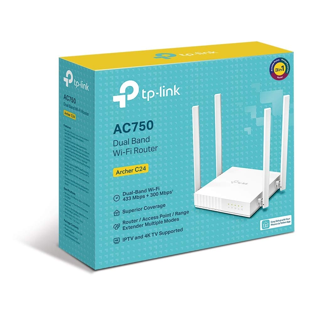 TP-Link Router Wireless Dual Band AC750 Archer C24