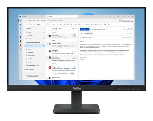 Lenovo Monitor ThinkVision S24-4e WLED 23,8" Full HD 250CD/M2 64B5KAT1EU — miniatura 2