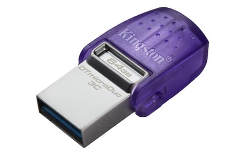 Kingston DataTraveler microDuo 3C Drive Flash USB 64GB USB Gen 3 Type-C e Type-A - DTDUO3CG3/64GB — miniatura 2