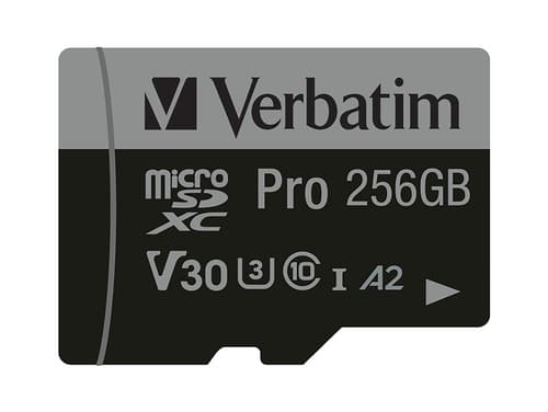 Verbatim Micro Sdxc 256GB UHS-I Classe 10 con Adattatore SD 47045