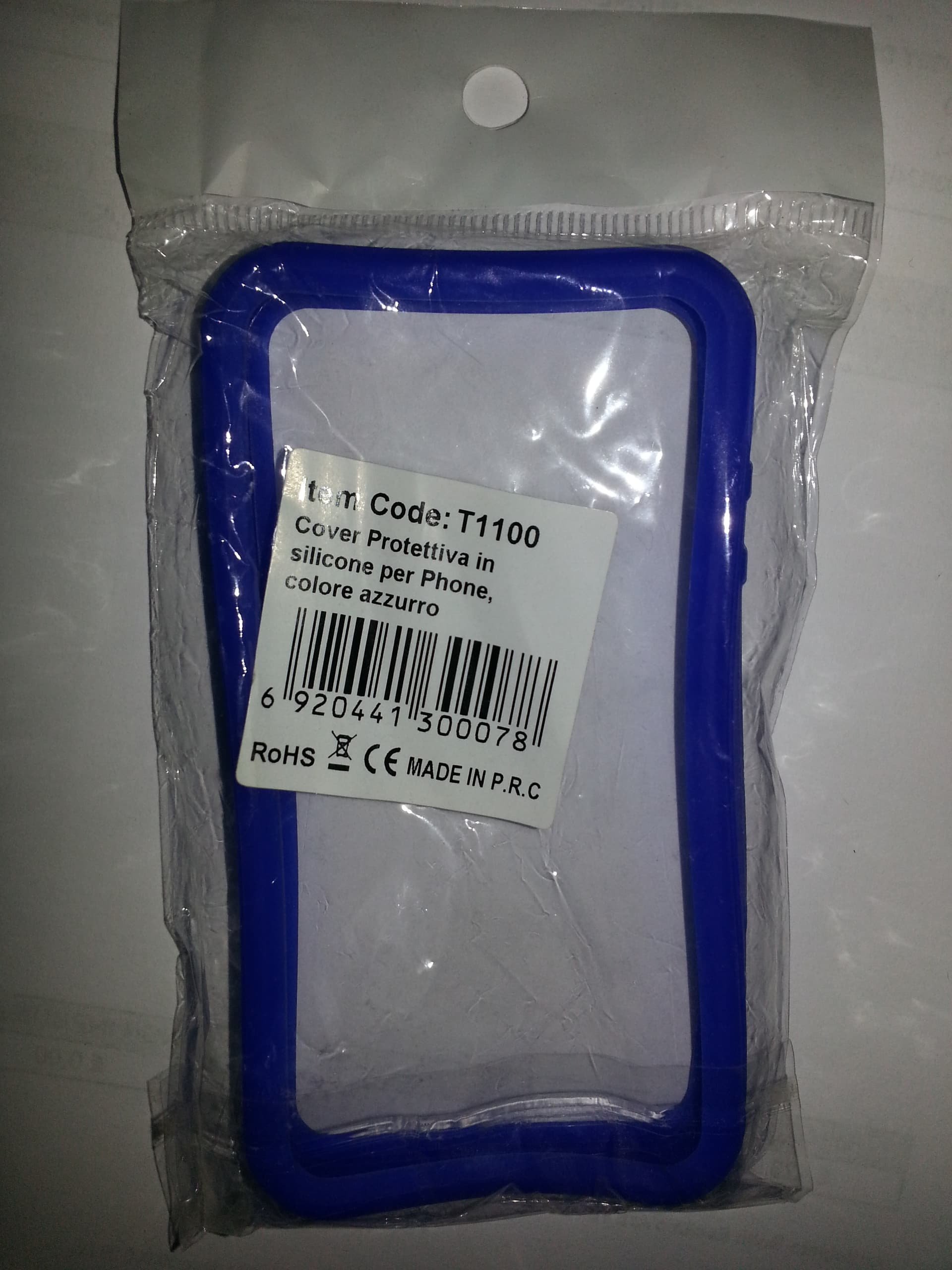 Hantol Cover-Bumper Protettiva in Silicone per iPHONE 4/4S Blu T1100