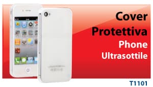 Hantol Cover Protettiva Ultra Sottile 3 mm per iPhone 4/4S Colore Trasparente/Opaco T1101
