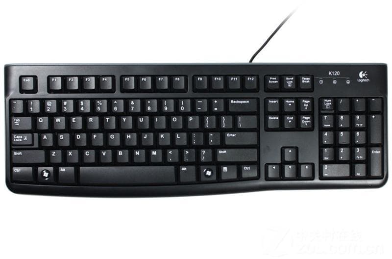 Logitech Tastiera Slim Nera USB K120 OEM 920-002517
