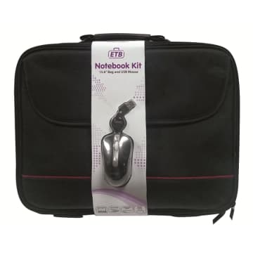 Ewent BY Eminent Borsa Notebook 15,6 + Mini Mouse Nera EW2505