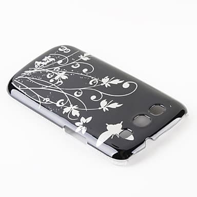 Cover in Plastica Nera con Fantasia Floreale per Galaxy S3 I9300