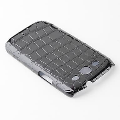 Cover in Policarbonato Nera con Fantasia a Pelle di Coccodrillo per Galaxy S3 I9300