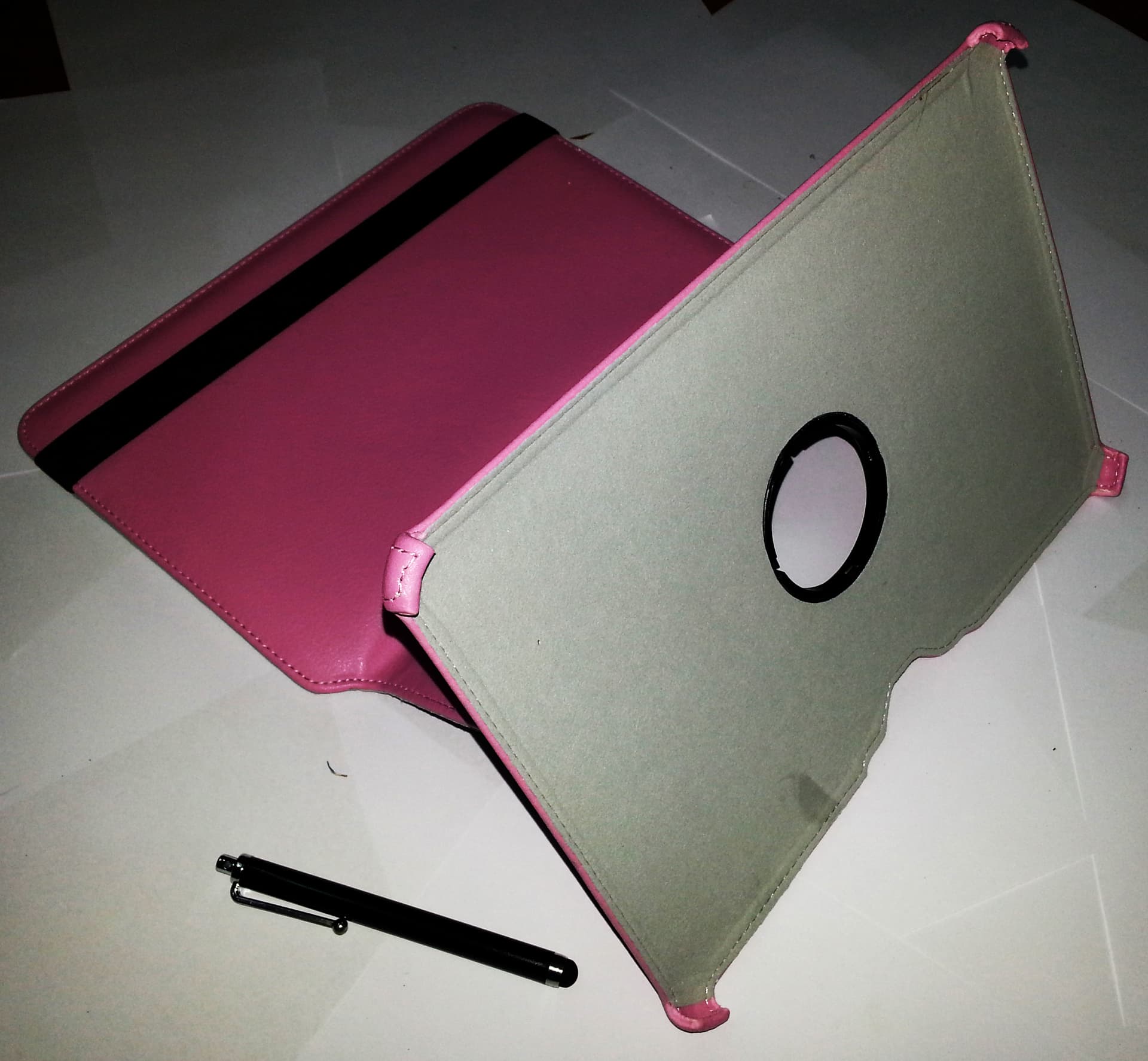 Smart Cover per Samsung Galaxy TAB 2 P5100 360° Fuxia + Pennino + Screen Protettiva