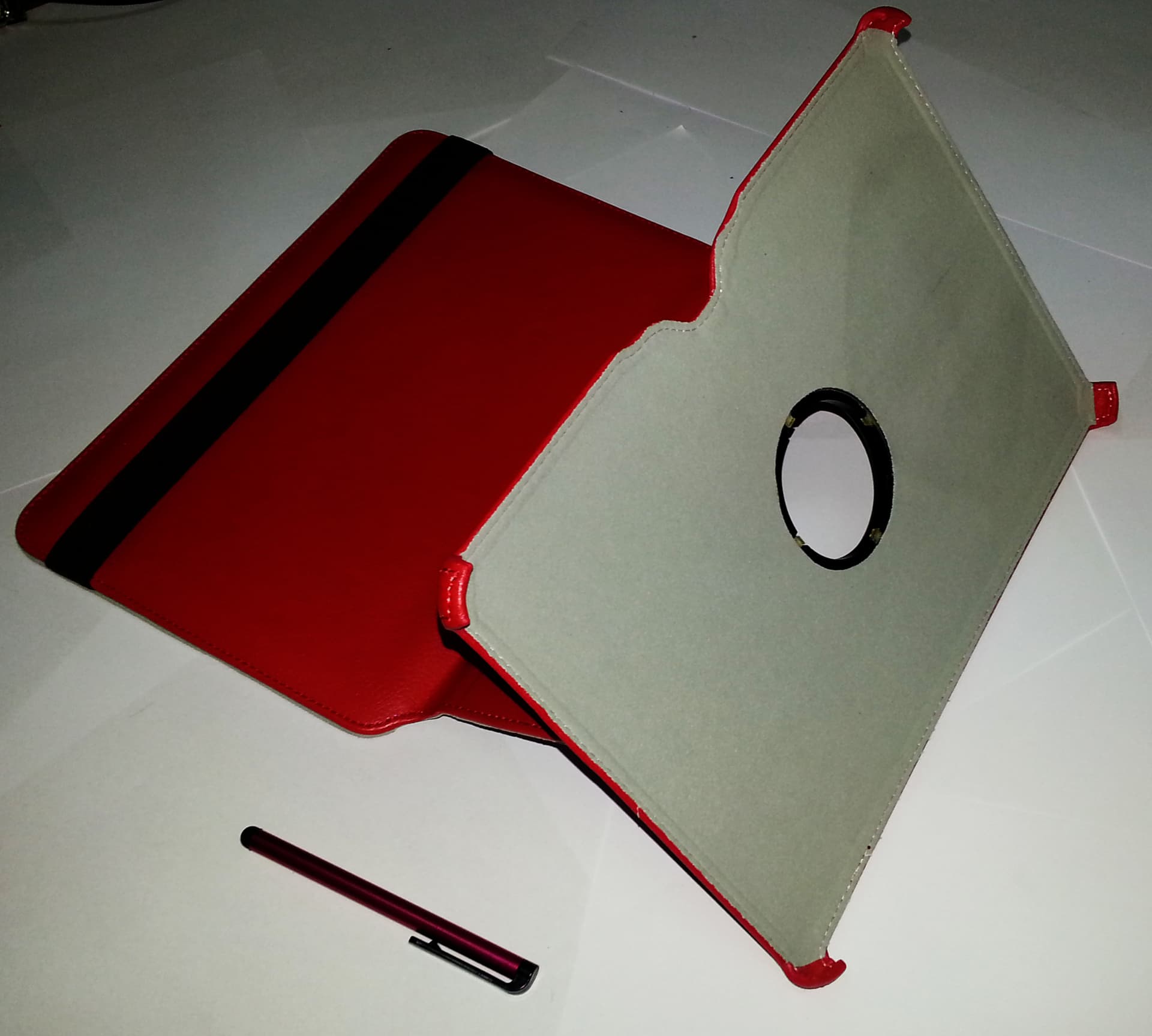 Smart Cover per Samsung Galaxy TAB 2 P5100 360° Rosso + Pennino + Screen Protettiva