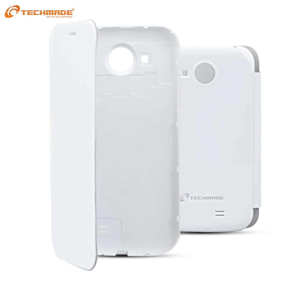 Techmade Cover a Flip Copri Batteria per Smartphone C450 White CUST-450Q — miniatura 2