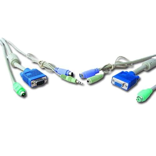 Keyteck Console CPU Switch CPU Switch (CAS-241/441) 3MT - 6FT Cable CC-KVMA-2