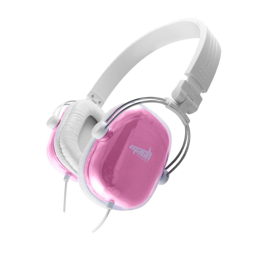 Mach Power Cuffie S908 HI-FI AD Archetto Colore Bianco/Rosa HP-S908-P