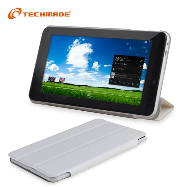Techmade Flip Cover per Phone Tablet 6,5" Bianca TM-P651 — miniatura 2