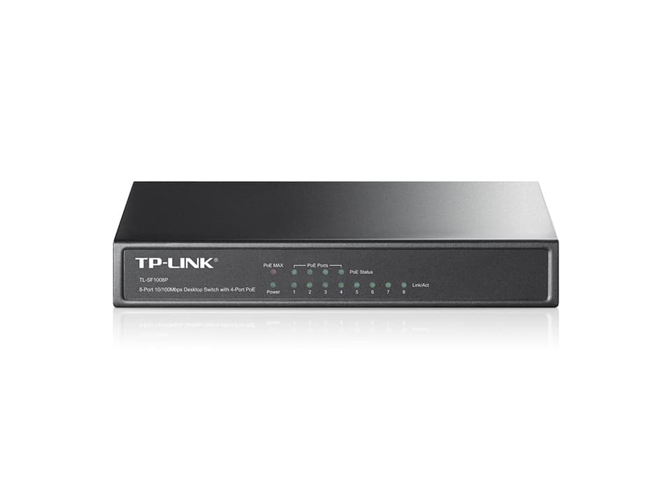 TP-LINK TPLINK Switch TL-SF1008P TLSF1008P (TL-SF1008P) (TLSF1008P) — miniatura 7