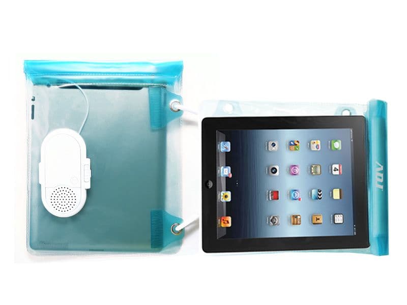 ADJ Custodia/Speaker Impermeabile per Smartphone e Tablet Blue