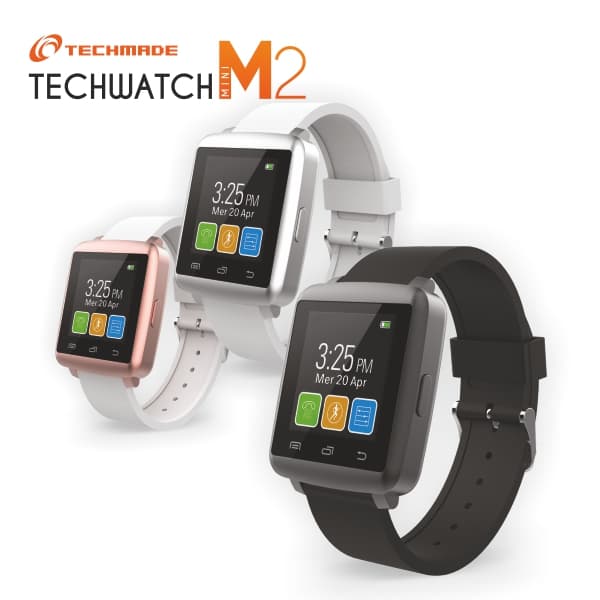 Techmade Smartwatch M2 Mini Bianco e Rosa TECHWATCHM2-WP — miniatura 2