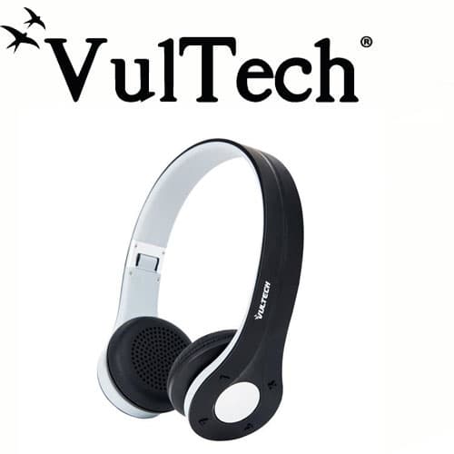 VulTech HD-05NBT Cuffie, Bluetooth, Microfono, Nero — miniatura 4