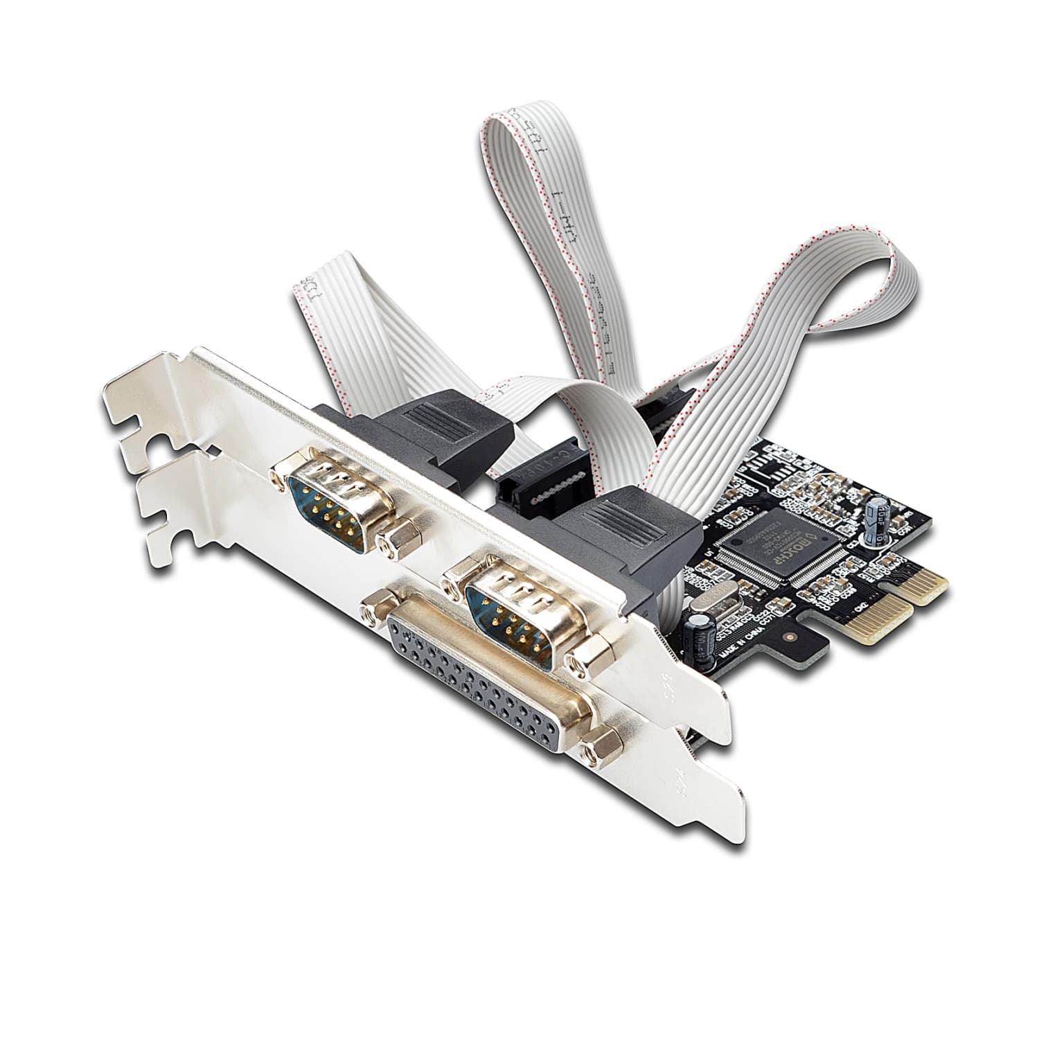 Ewent Interfaccia PCIe Combo 2+1 Porte Seriali e Parallela EW1158 — miniatura 2