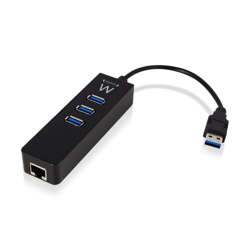 Ewent Hub USB 3.0 + 1P RJ45 Gigabit EW1140 — miniatura 9