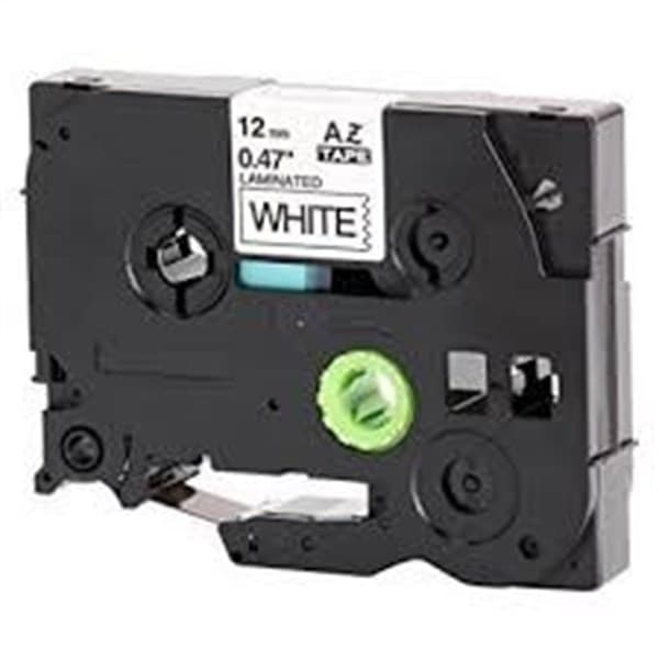 Brother Nastro Laminato Compatibile da 12MM ( 8M ) Nero/Bianco TZE231