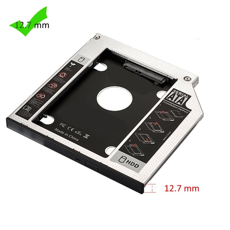 Ewent Caddy HDD/SSD SATA-III per Drive CD/DVD 12,7 MM EW7005 — miniatura 8