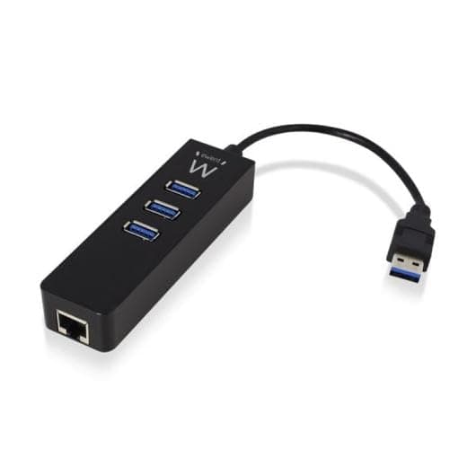 Ewent Hub USB 3.0 + 1P RJ45 Gigabit EW1140 — miniatura 4