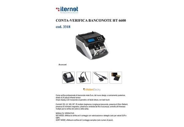 CONTA/VERIFICA BANCONOTE HT6600 HolenBecky — miniatura 2