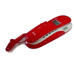 Brondi Telefono Fisso Kenobycid con LCD Rosso/Bianco — miniatura 3