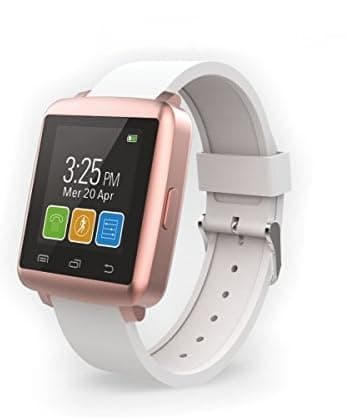 Techmade Smartwatch M2 Mini Bianco e Rosa TECHWATCHM2-WP