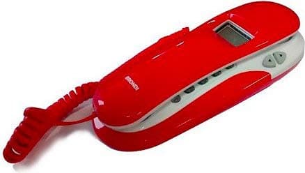 Brondi Telefono Fisso Kenobycid con LCD Rosso/Bianco — miniatura 2