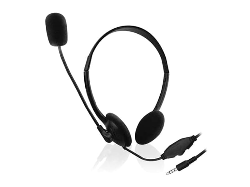 Ewent EW3567 Cuffia con Microfono per il Computer Portatile iPhone Samsung Smartphone PS4 New X-Box Tablet PC iPad iPod MP3, Jack UNICO 4 Pin 3.5mm per Cuffie e Microfono