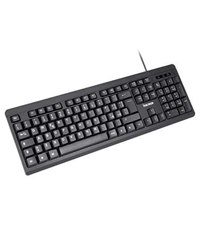 VulTech KEY-609 Tastiera Wired con Cavo USB, 105 Tasti, Layout Italiano QWERTY, LED di Stato, Resistente Gocce d'Acqua, Nero — miniatura 2