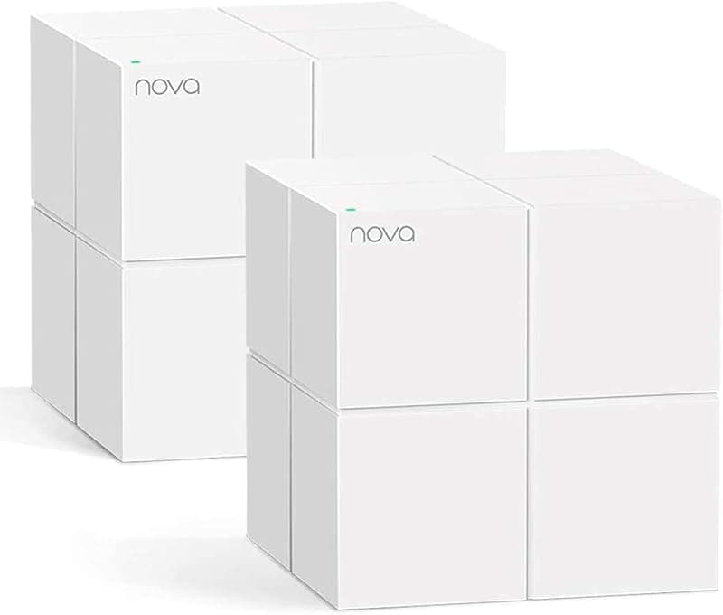 Tenda Nova MW6 WiFi Mesh, Dual Band AC1200 con Copertura Fino a 2-4 camere da letto, 2 Porte Gigabit Ethernet, Modalità Router e Access Point, Parental Control, Confezione da 2