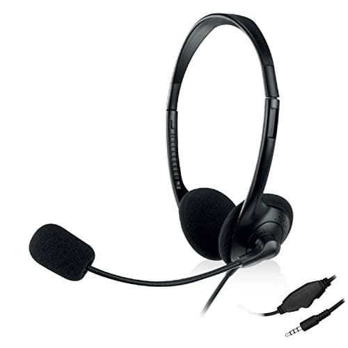 Ewent EW3567 Cuffia con Microfono per il Computer Portatile iPhone Samsung Smartphone PS4 New X-Box Tablet PC iPad iPod MP3, Jack UNICO 4 Pin 3.5mm per Cuffie e Microfono — miniatura 4