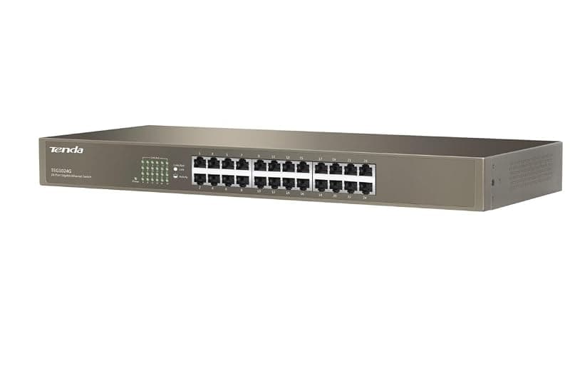 Tenda TEG1024G 24 Porte, Gigabit Switch di Rete 10/100/1000 — miniatura 3