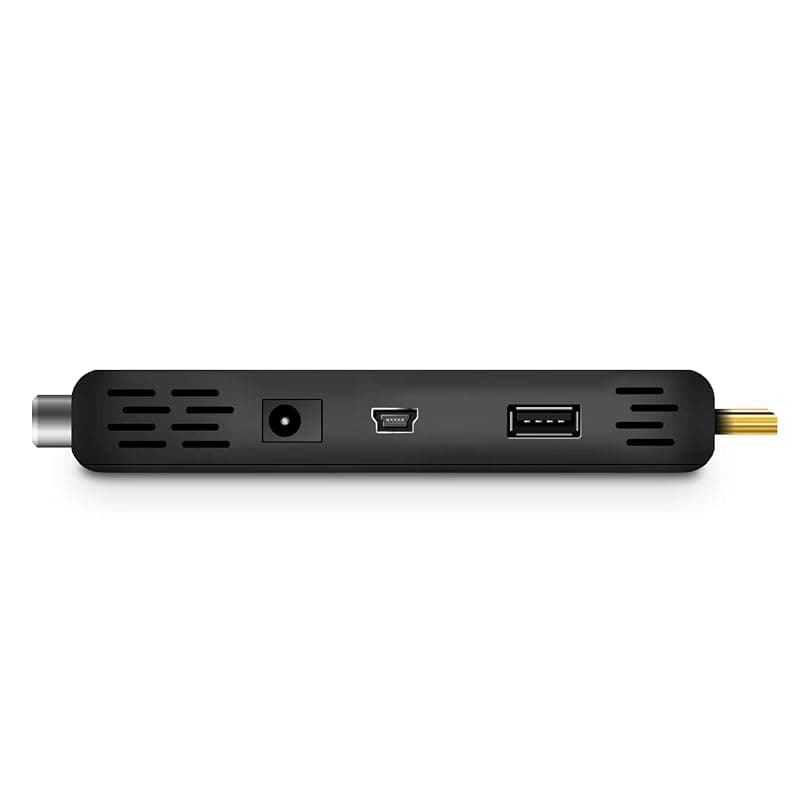 Smartix Atlantis DH12 Decoder TV Digitale Terrestre DVBT e DVBT2 HD STICK, MPEG-2, MPEG-4/H.264, HEVC/H.265 Porta USB IR Estender Telecomando, Nero — miniatura 3
