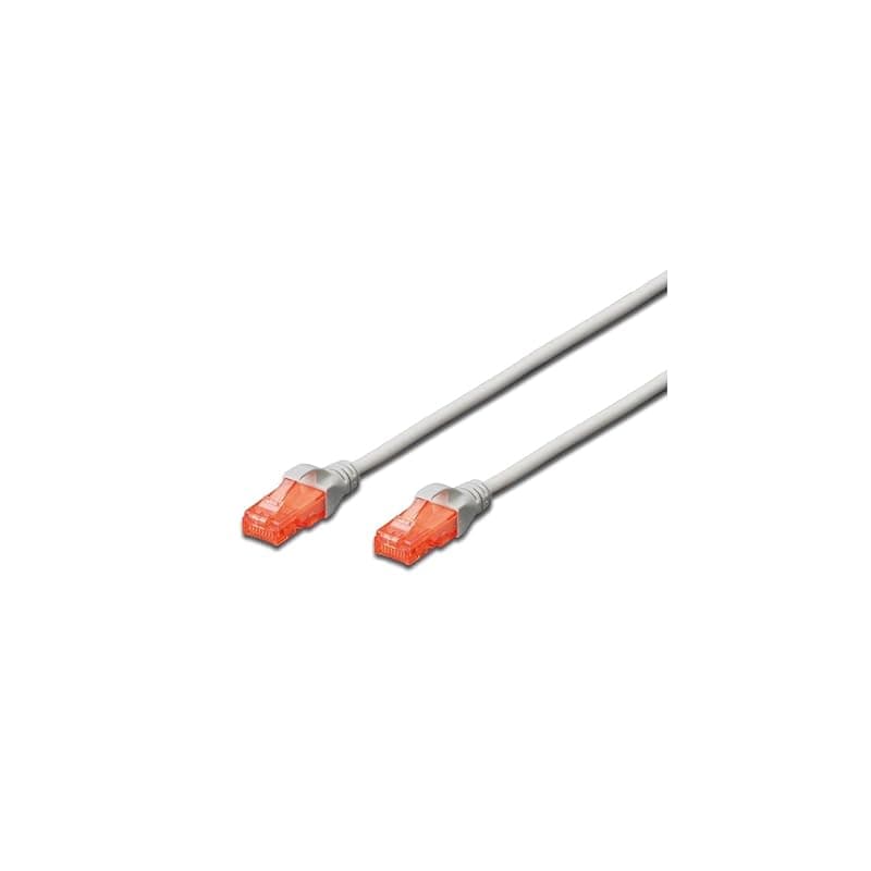 Ewent EW-6U-010W Cavo di Rete Patch Cat 6 U/UTP, AWG 26/7, 2 Connettori RJ45, 1m, Bianco